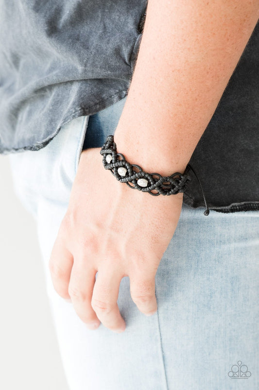 Nautical Navigation-black-Paparazzi bracelet