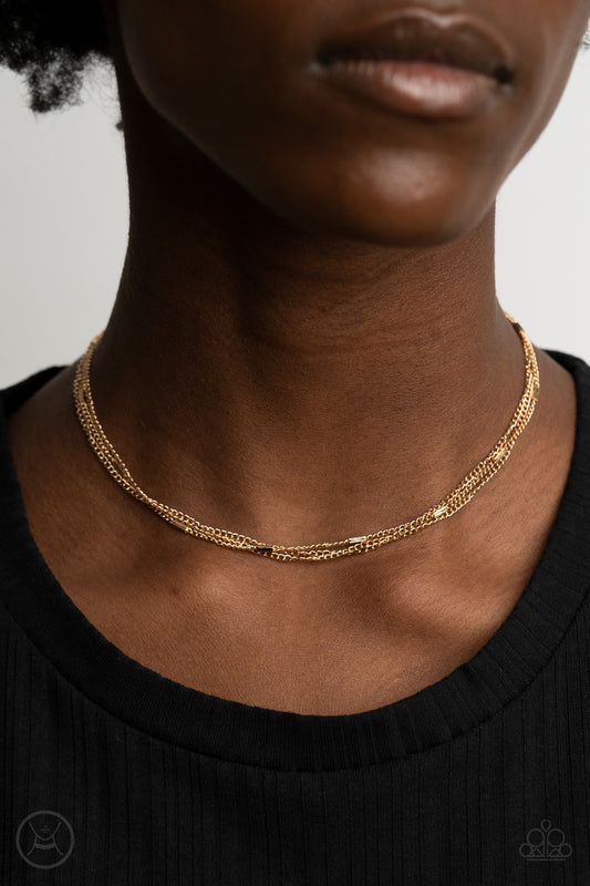 Need I SLAY More - gold - Paparazzi necklace