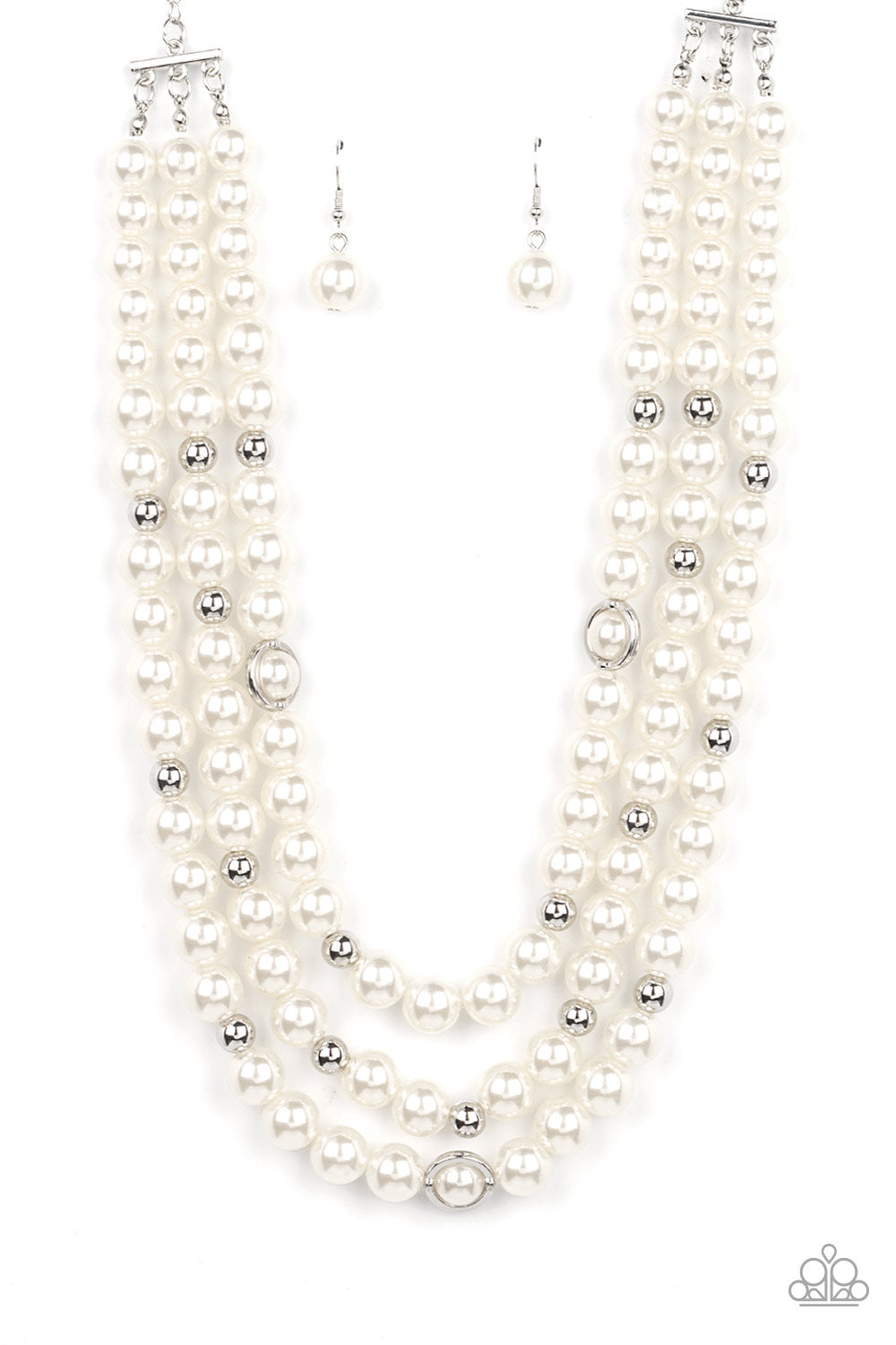 Needs No Introduction - white - Paparazzi necklace