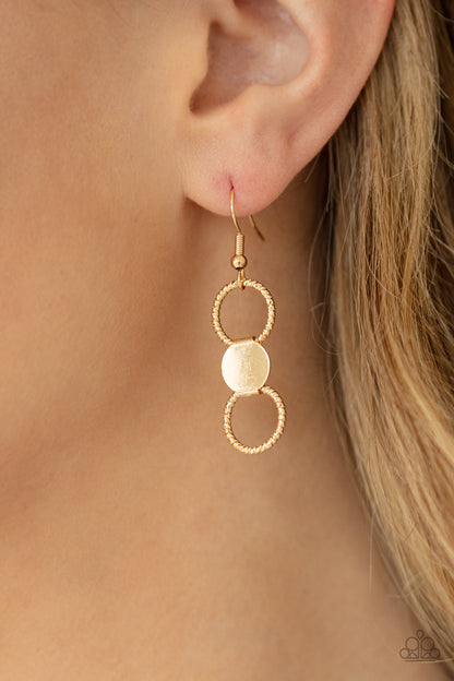 Net Result - gold - Paparazzi necklace