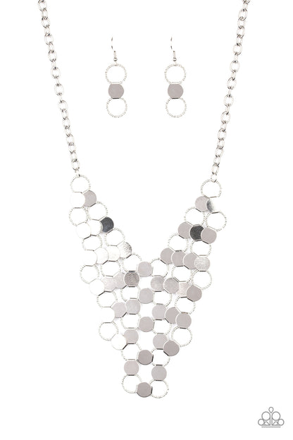 Net Result - silver - Paparazzi necklace