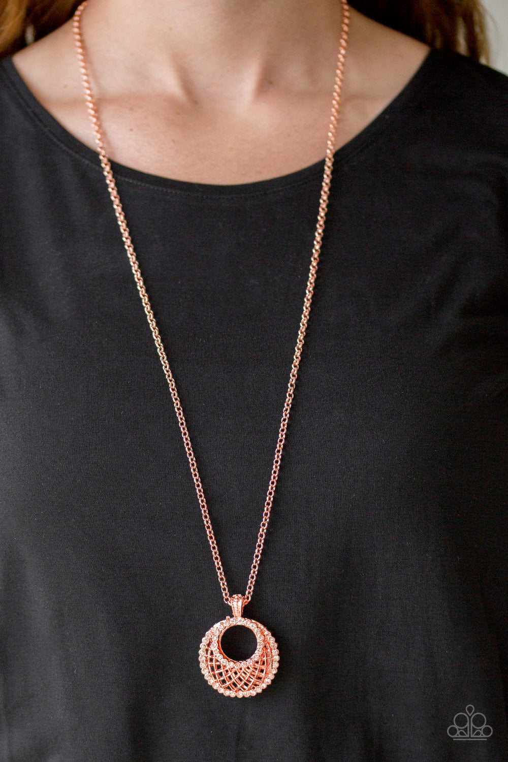 Net Worth - copper - Paparazzi necklace