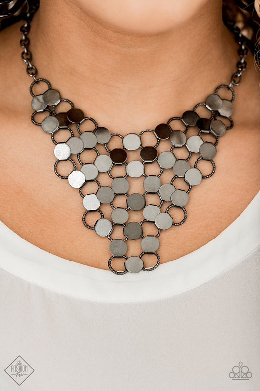 Net Result-black-Paparazzi necklace