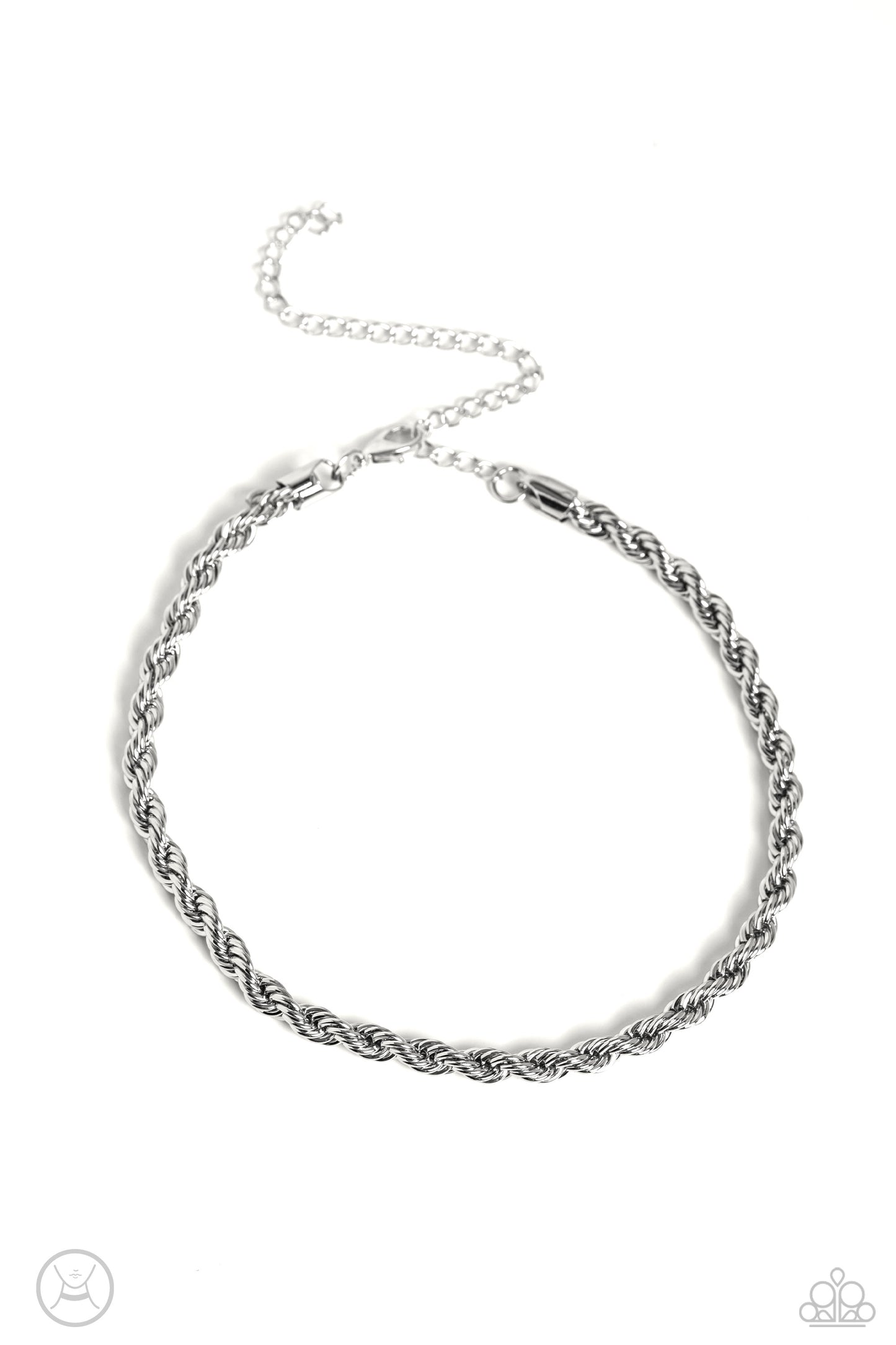 Never Lose ROPE - silver - Paparazzi necklace