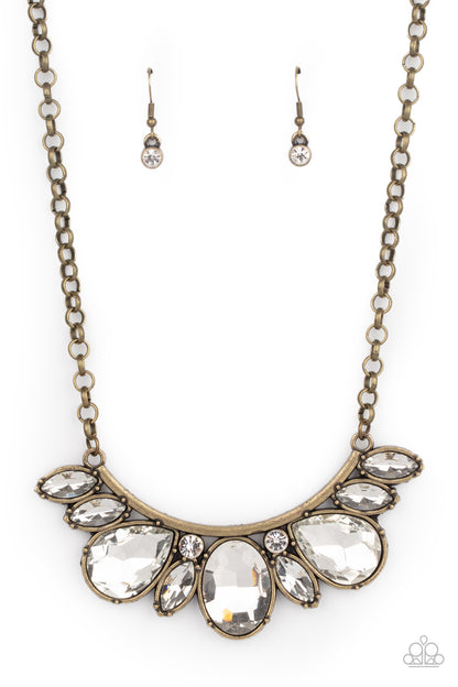 Never SLAY Never - brass - Paparazzi necklace
