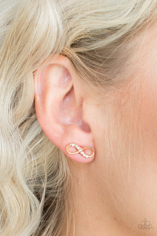 Never Ending Elegance - gold - Paparazzi earrings