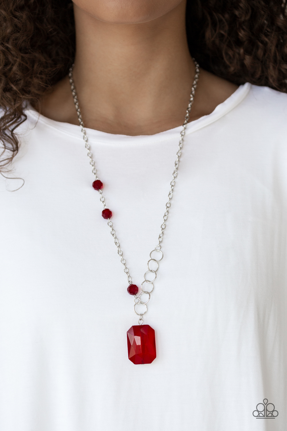 Never a Dull Moment-red-Paparazzi necklace