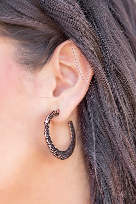 New Zealand Native - copper - Paparazzi earrings