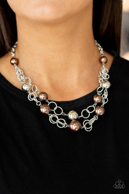 New Age Knockout - brown - Paparazzi necklace