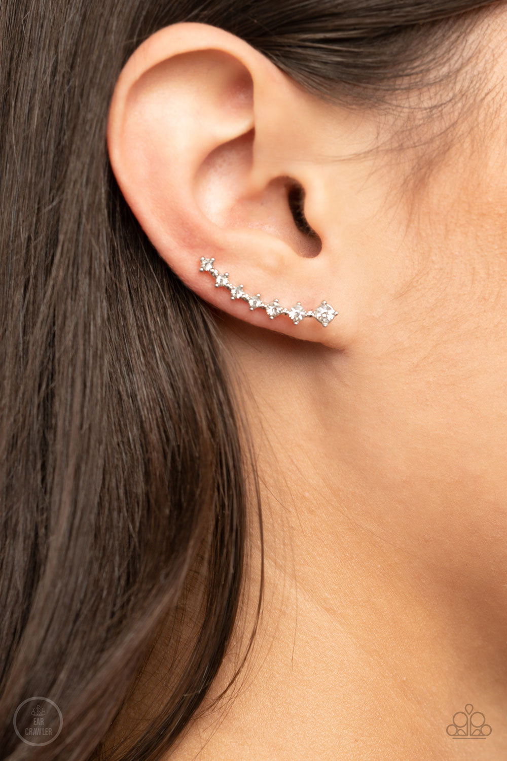 New Age Nebula - white - Paparazzi earrings