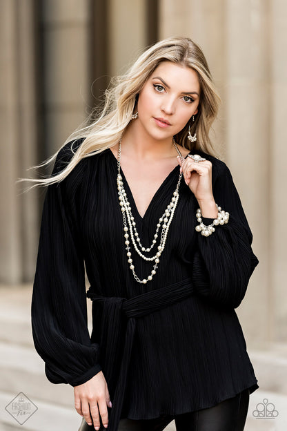 New York City Chic - white - Paparazzi necklace