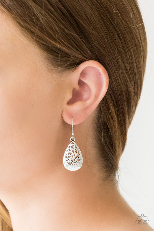 New Nouveau-silver-Paparazzi earrings