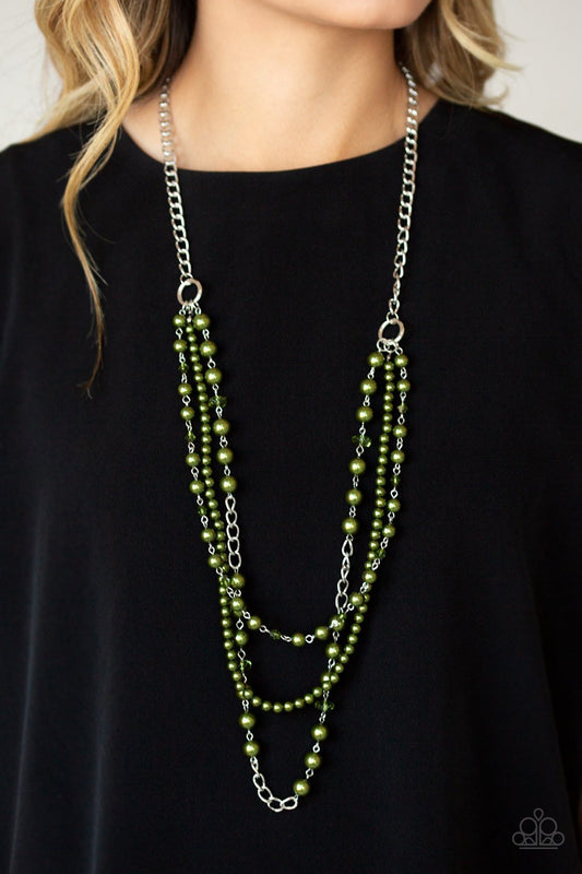 New York City Chic-green-Paparazzi necklace