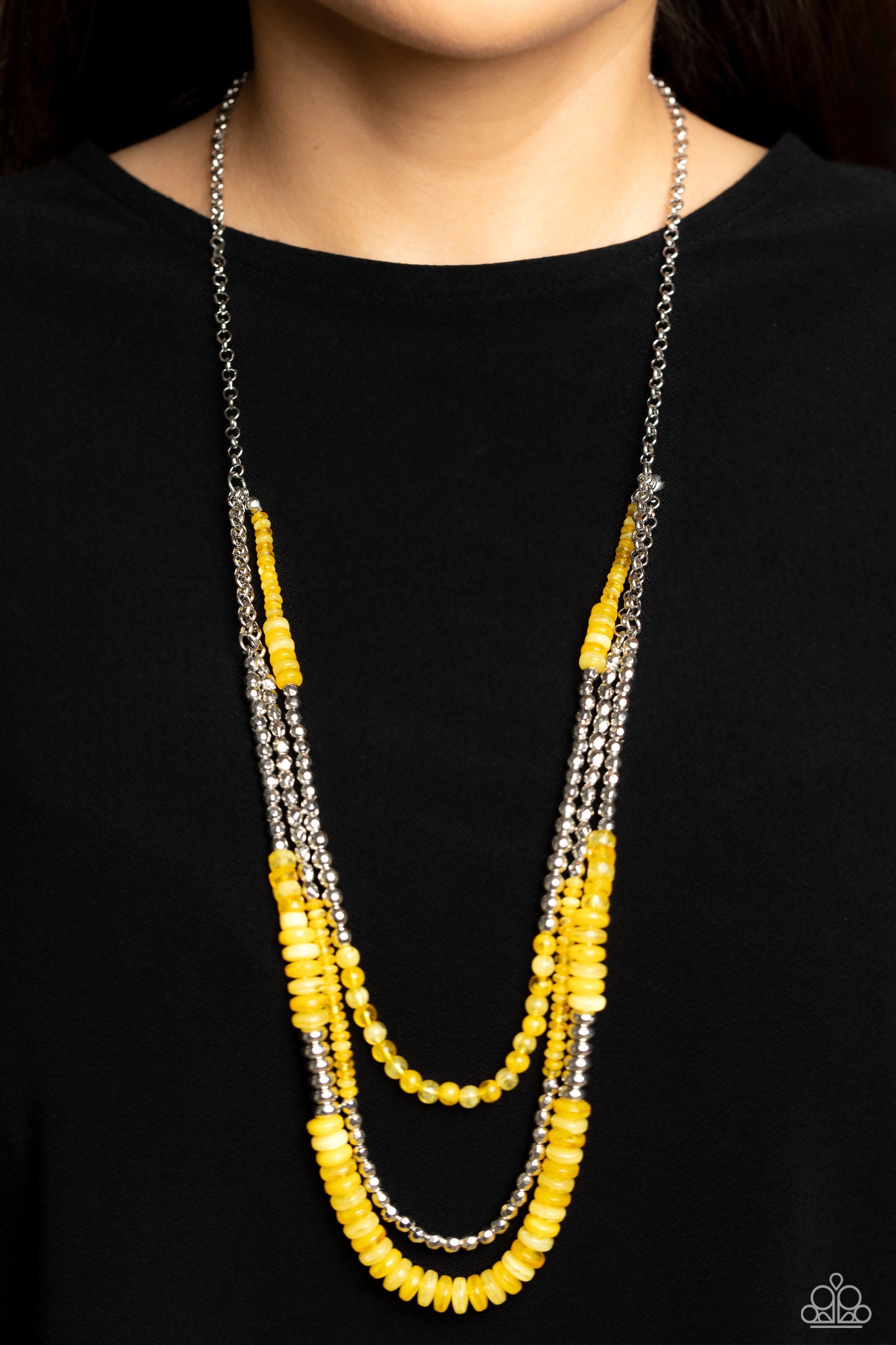 Newly Neverland - yellow - Paparazzi necklace