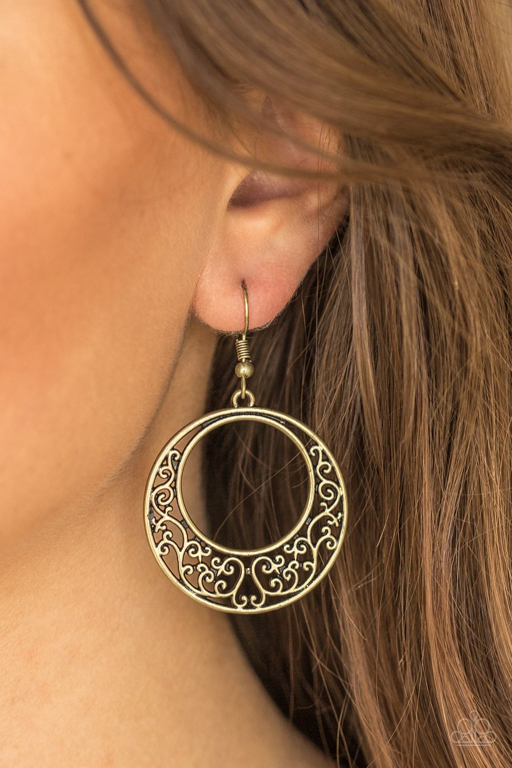 Newport Nautical - brass - Paparazzi earrings