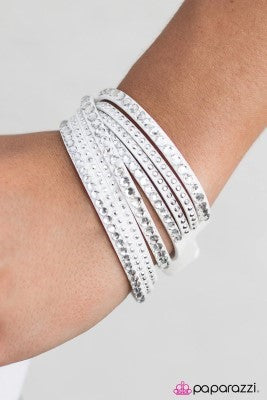 News Flash - white - Paparazzi Bracelet