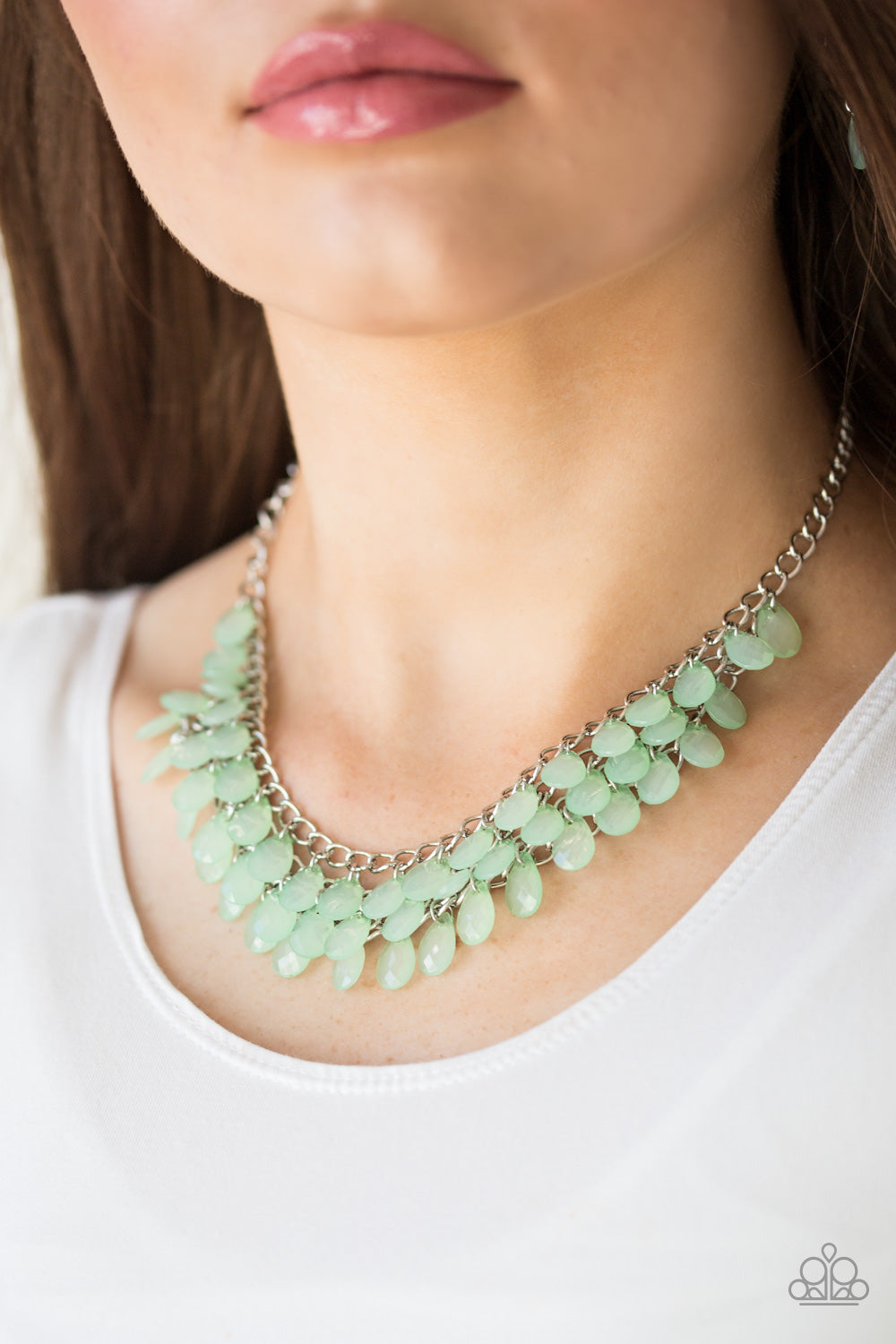 Next in Shine - green - Paparazzi necklace