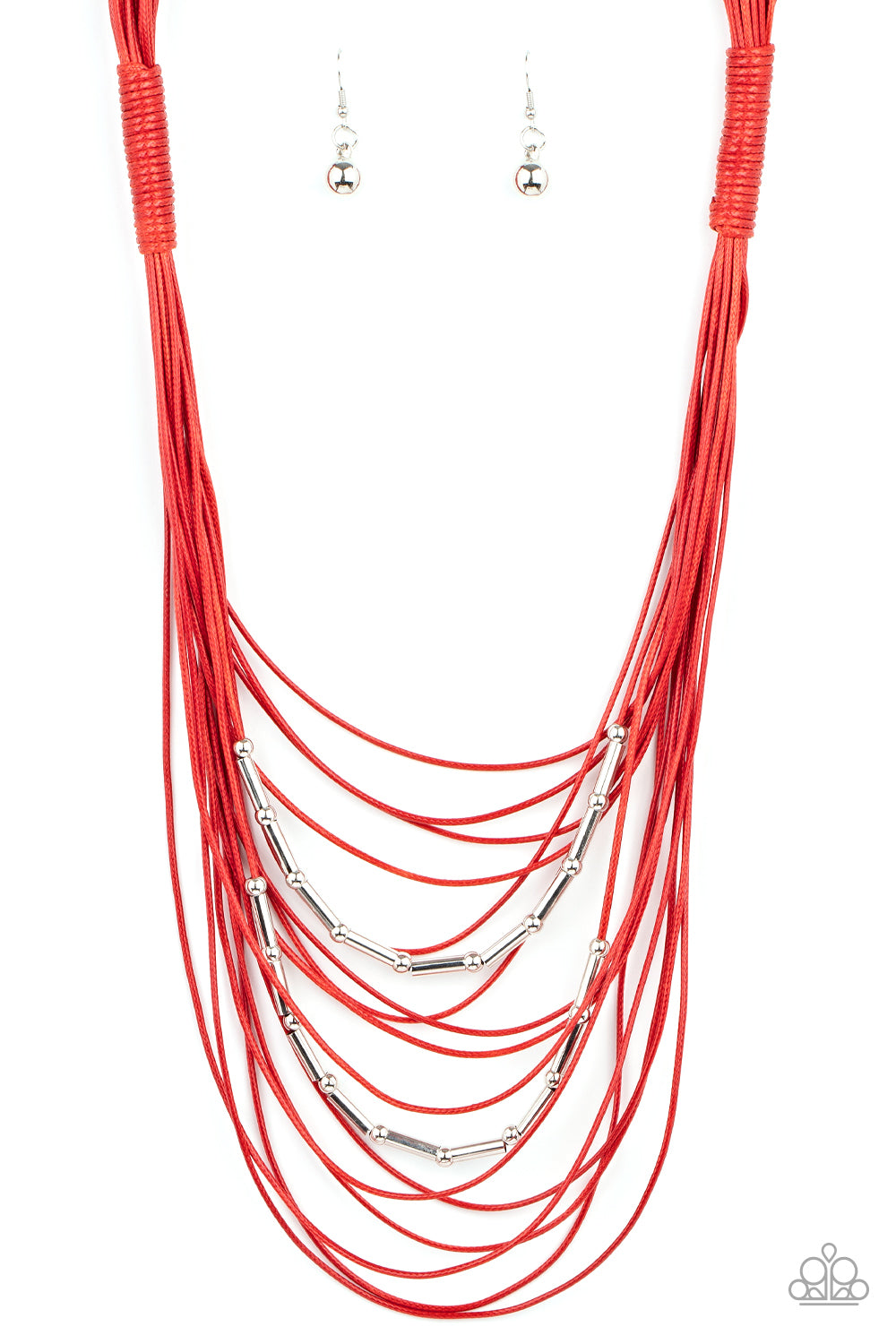 Nice CORD-ination - red - Paparazzi necklace