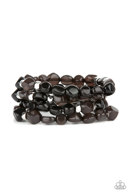 Nice GLOWING! - black - Paparazzi bracelet