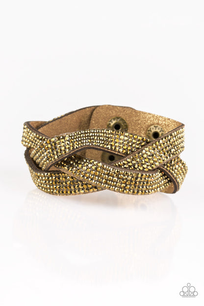 Nice Girls Finish Last - brass - Paparazzi bracelet
