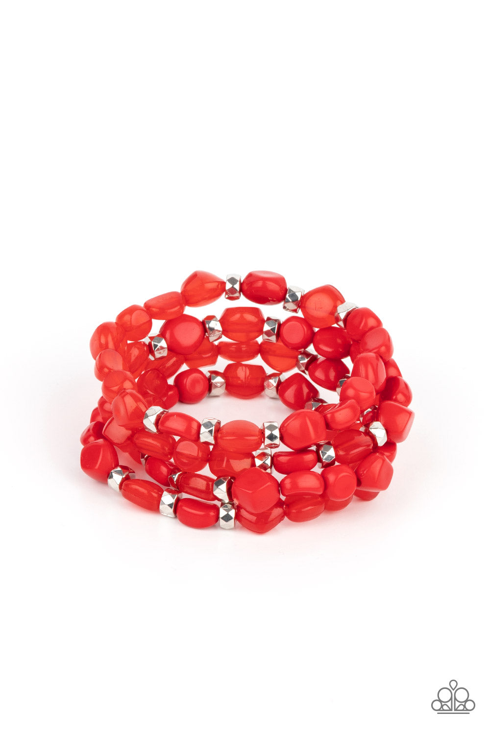 Nice GLOWING! - red - Paparazzi bracelet