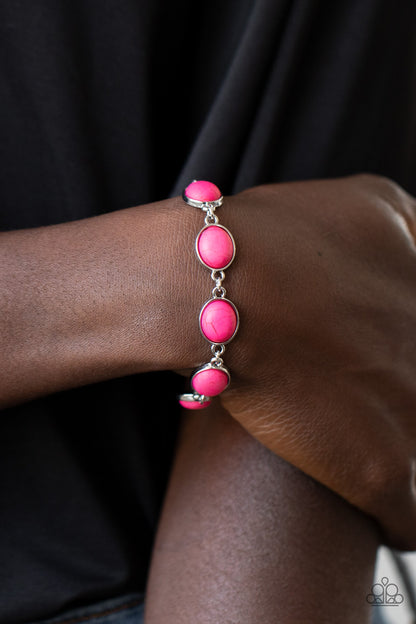 Nice Stonework - pink - Paparazzi bracelet