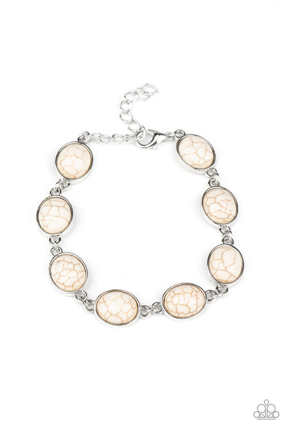 Nice Stonework - white - Paparazzi bracelet