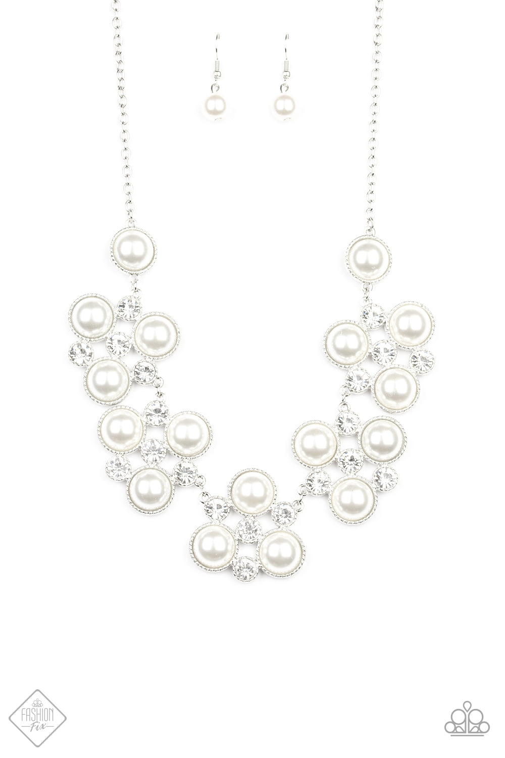 Night At The Symphony - white - Paparazzi necklace