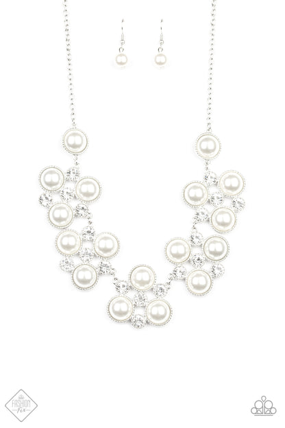 Night At The Symphony - white - Paparazzi necklace