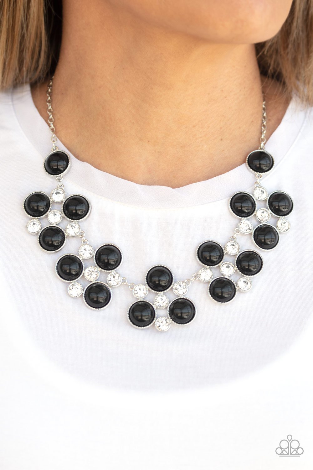 Night at the Symphony-black-Paparazzi necklace