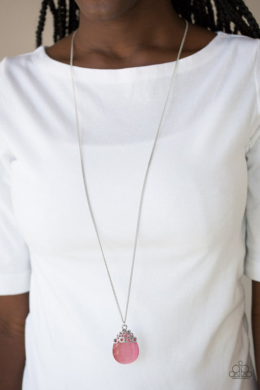 Nightcap and Gown - pink - Paparazzi necklace