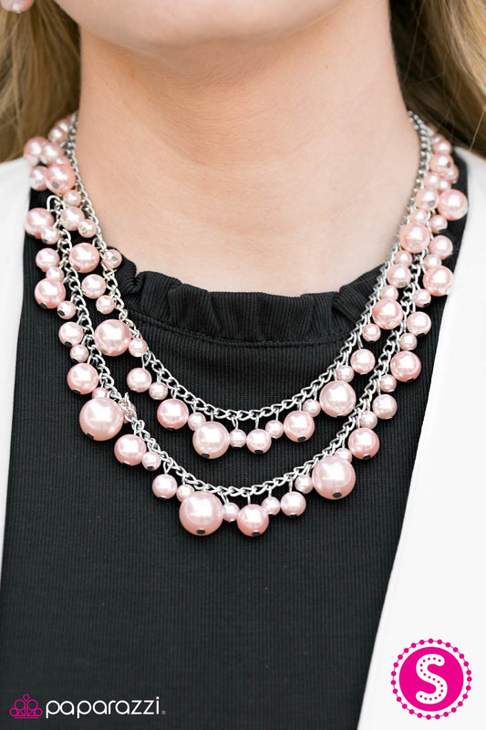 Nightfall - Pink - Paparazzi necklace