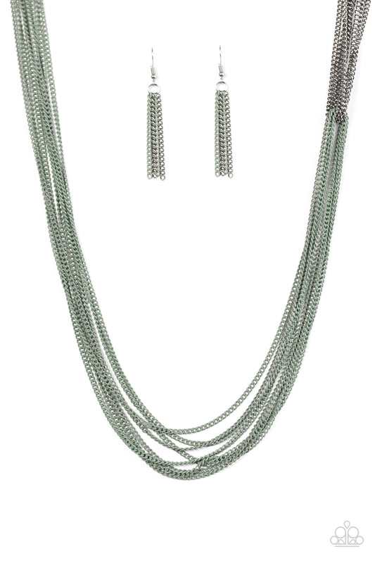 No CHAIN, No Gain - Green - Paparazzi necklace