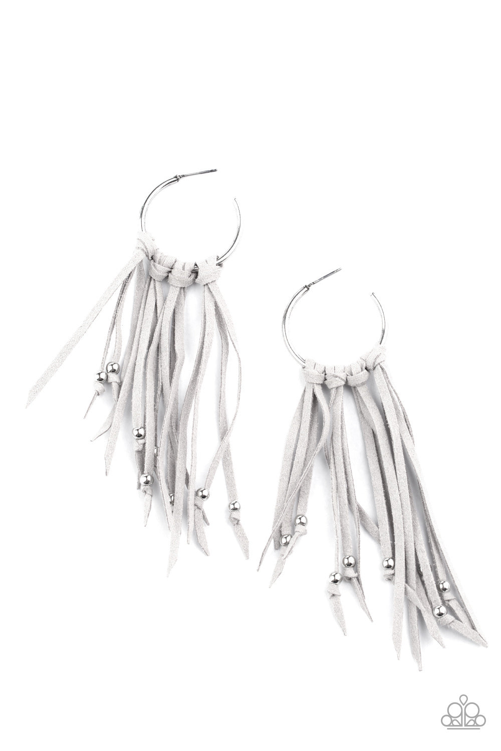No Place Like HOMESPUN - silver - Paparazzi earrings