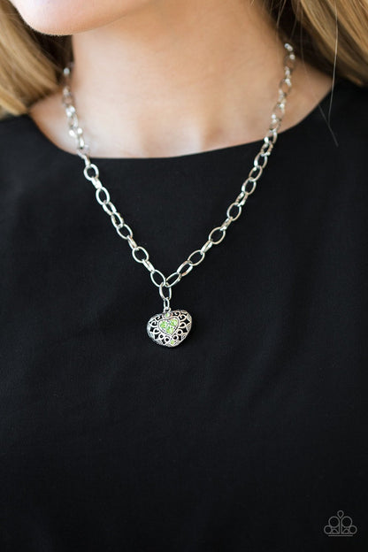 No Love Lost-green-Paparazzi necklace