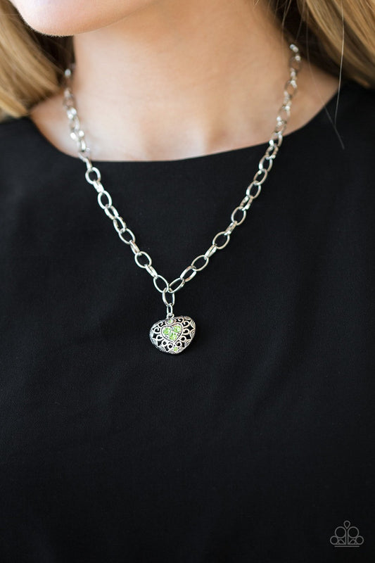 No Love Lost-green-Paparazzi necklace