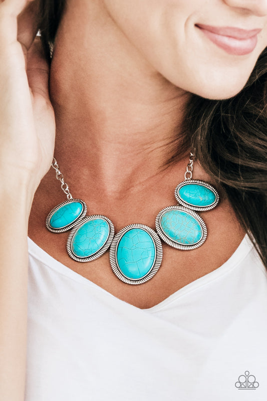 Nobel Nomad - blue - Paparazzi necklace