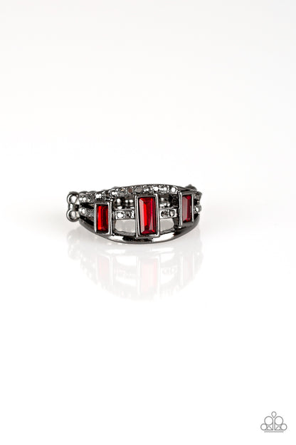 Noble Nova - red - Paparazzi ring