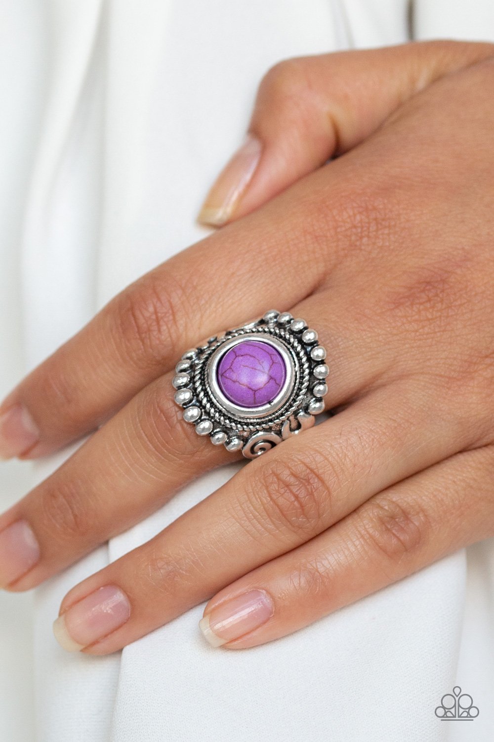 Nomad Drama-purple-Paparazzi ring