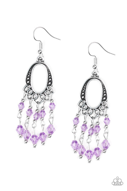 Not the Only Fish in the Sea - purple - Paparazzi earrings