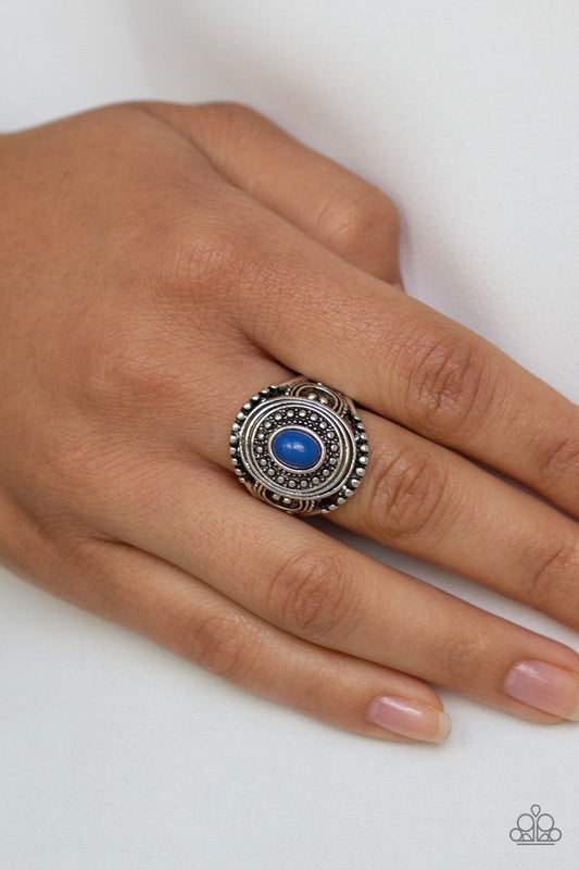 Oasis Moon-blue-Paparazzi ring