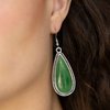 Oasis Sheen - green - Paparazzi earrings