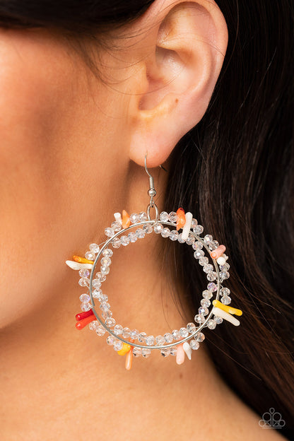 Ocean Surf - multi - Paparazzi earrings