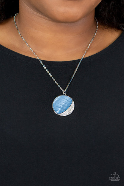 Oceanic Eclipse - blue - Paparazzi necklace