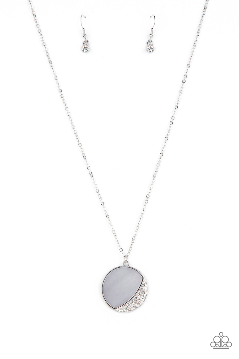 Oceanic Eclipse - silver - Paparazzi necklace