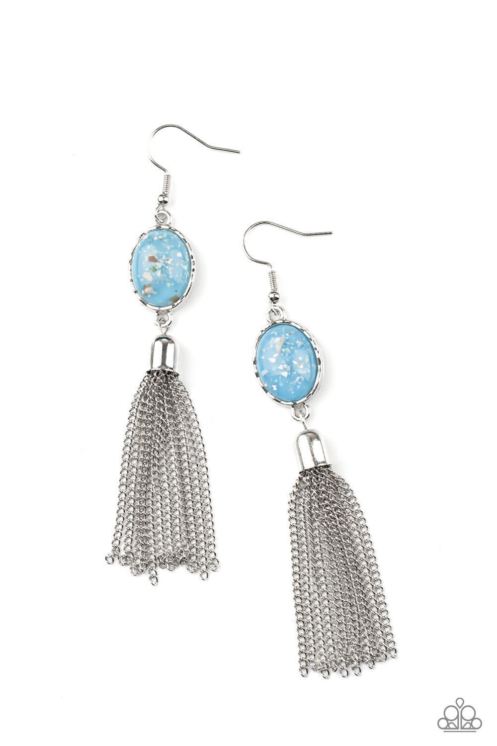 Oceanic Opalescence - blue - Paparazzi earrings