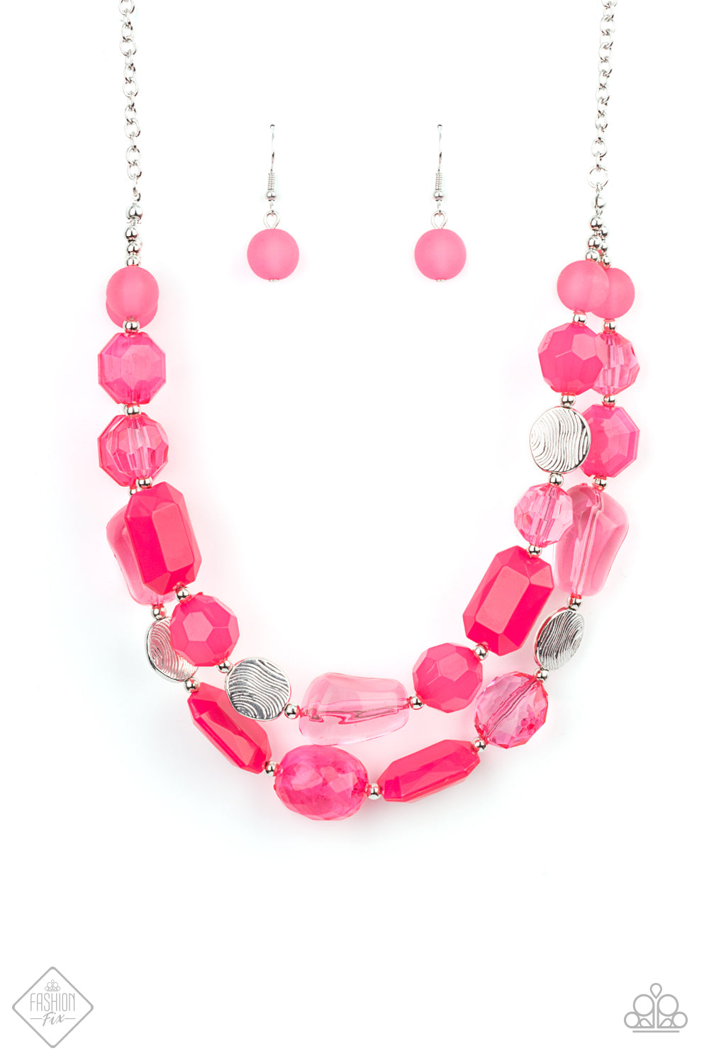 Oceanic Opulence - pink - Paparazzi necklace
