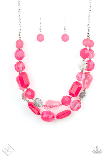 Oceanic Opulence - pink - Paparazzi necklace
