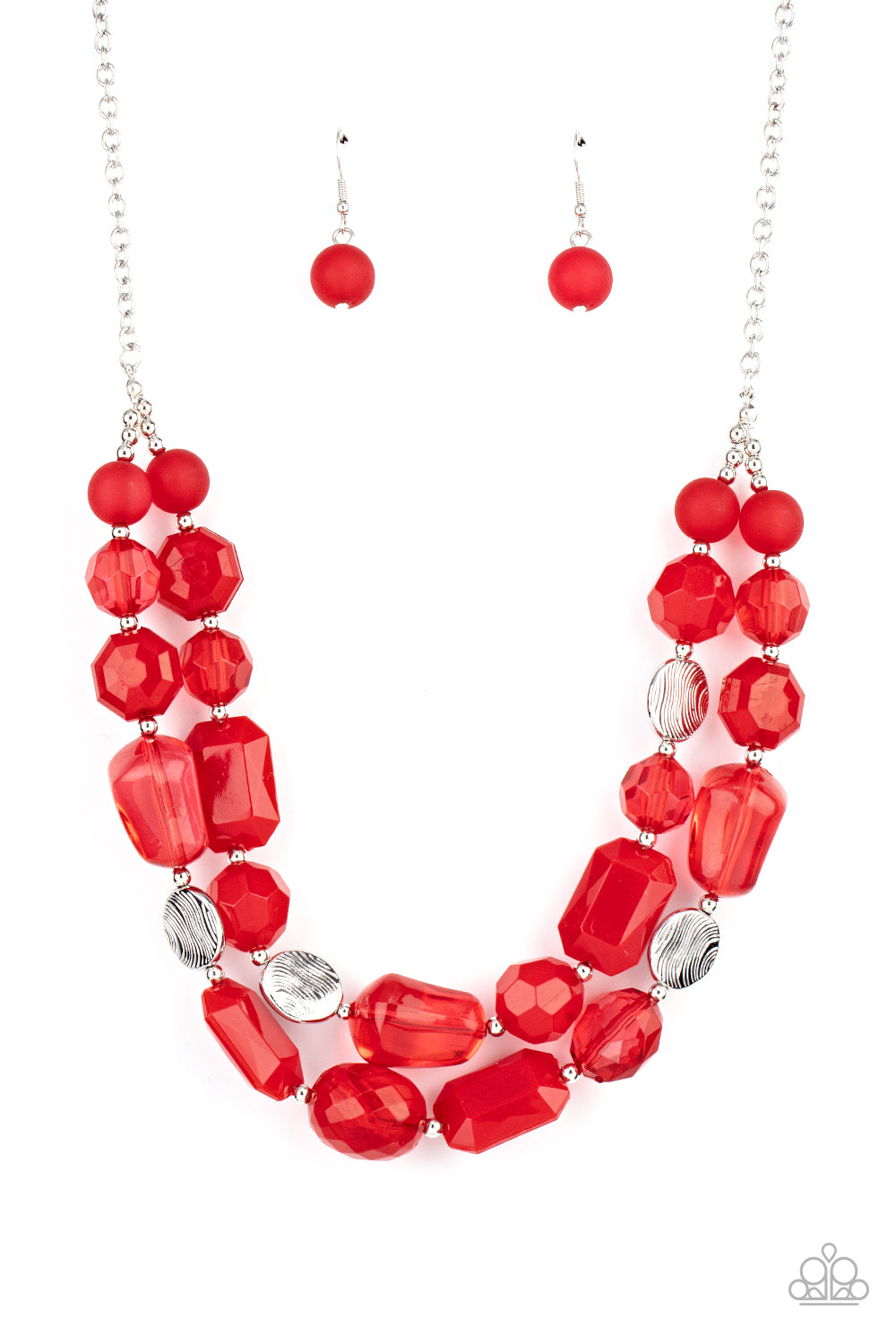 Oceanic Opulence - red - Paparazzi necklace