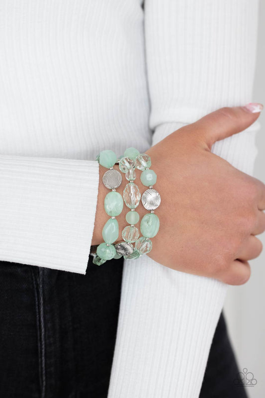 Oceanside Bliss - green - Paparazzi bracelet